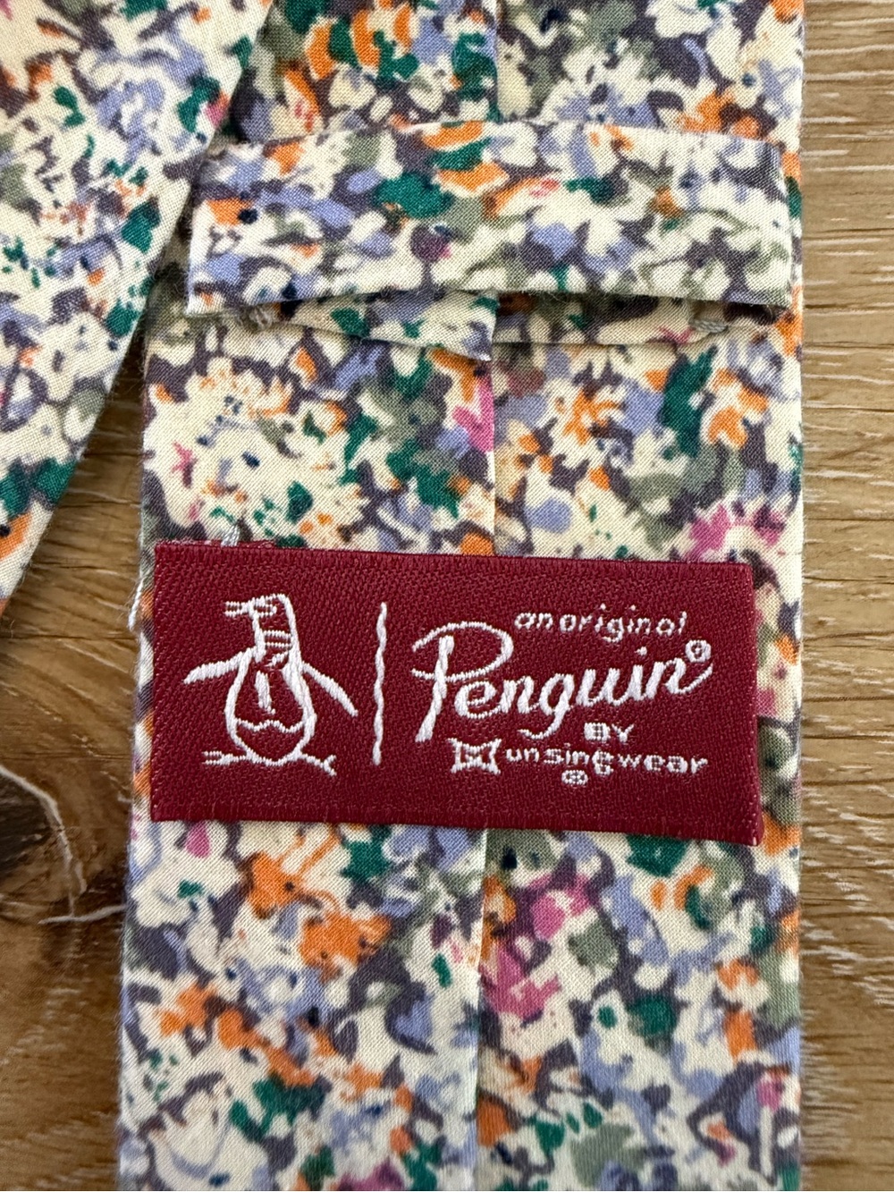 Original Penguin Ditsy Floral Slim Necktie Multicolor Cotton
